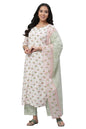 Aurelia Women Rayon Kurta Pant with Dupatta |Kurta, Pant & Dupatta 23Auas14426-506844-White, X_Small