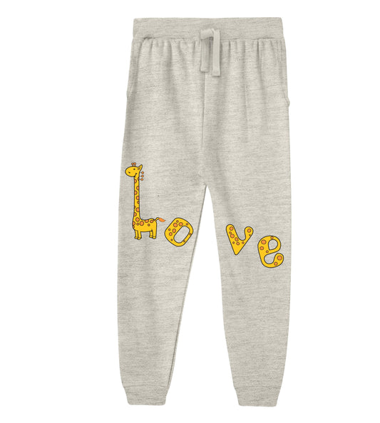 Kyda Kids GirlS Regular Cotton Printed Joggers For Casual Wear, Jogging, Exercise& Walking (Pack Of 1) Melange