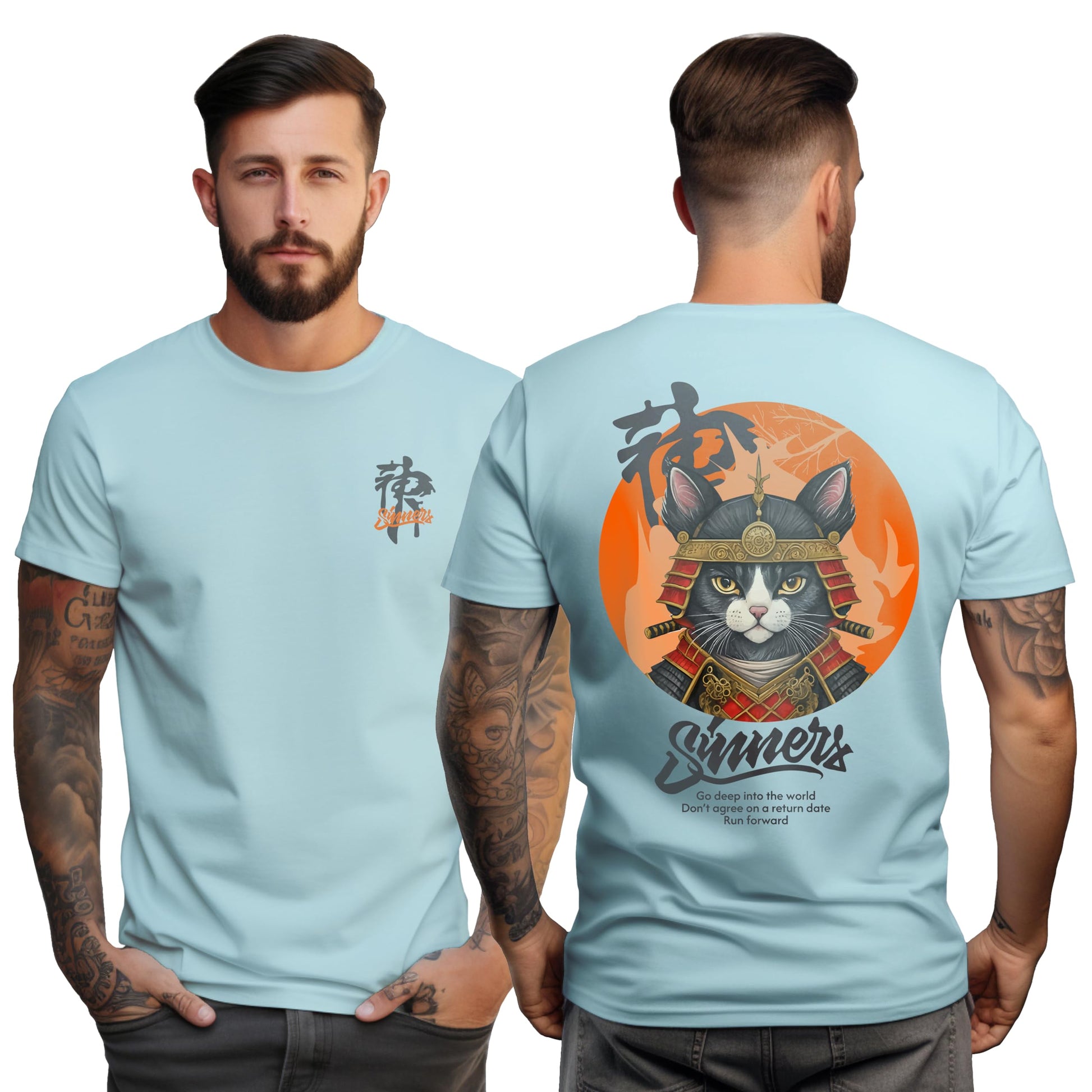 Peppyzone Mens Regular Fit T-Shirt (PZ-Trendy-50_Sky Blue