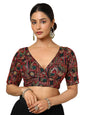 Soch Womens Black Georgette Embroidered Padded Blouse With Sequins