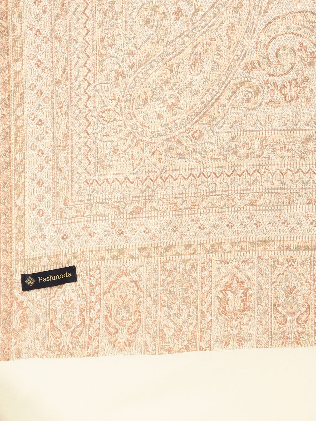 Pashmoda Women Aaraish Kashmiri Royal Paisley Design Jamawar Shawl (Size: 101 X 203 Cms)