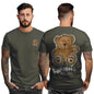 Peppyzone Mens Regular Fit T-Shirt (PZ-RT-Teddy16FB-20FB_Olive3
