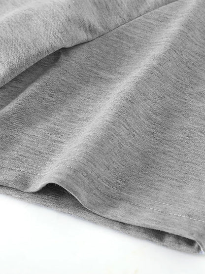 ADRO T-Shirts for MenChest Printed T-Shirt for MenCotton Tshirt for Men|RN24-STICK-YONG-GR-M Grey