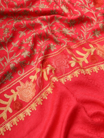 Pashmoda Women Murshid Aari Embroidered Stole(Size 71X203 CM)