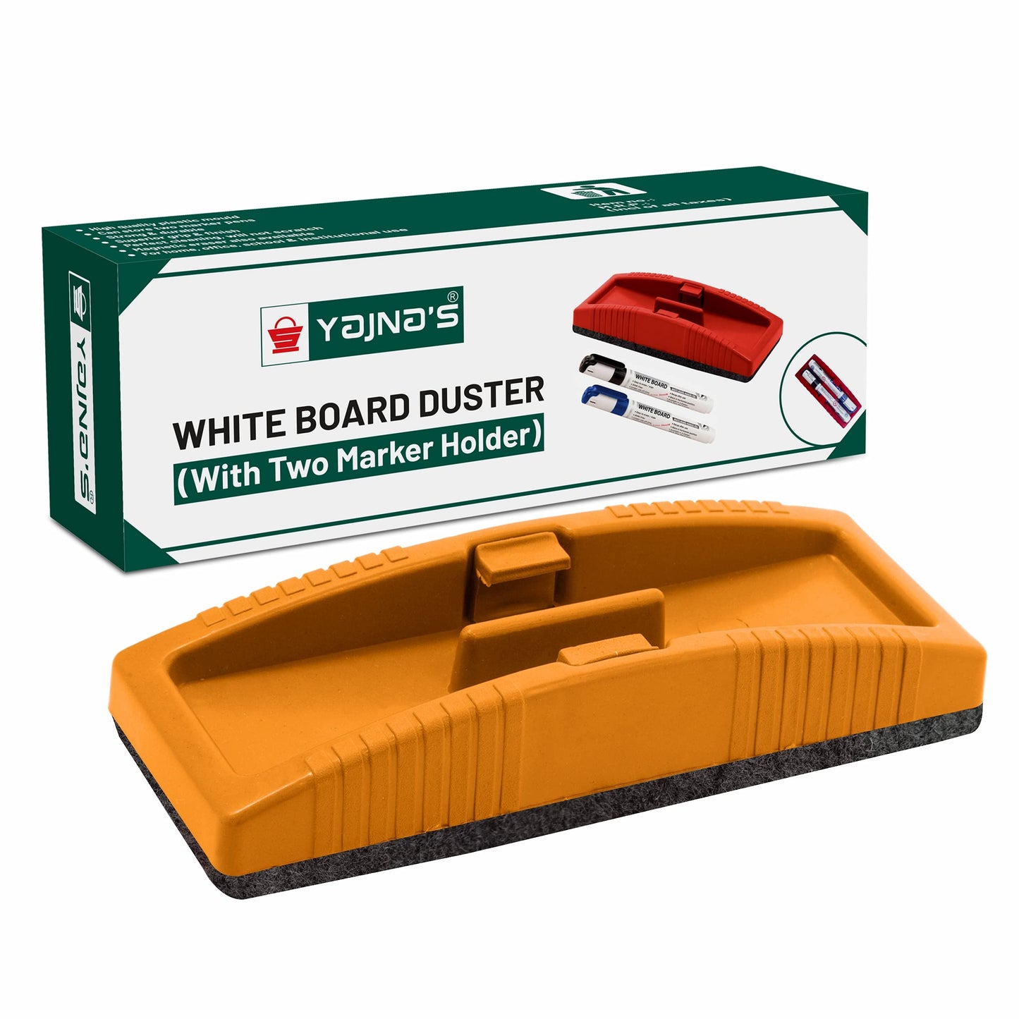 Yajnas Magnetic Whiteboard Duster, White Board Duster | Whiteboard Eraser For Erasing White Board Marker Or Chalk Board Writing