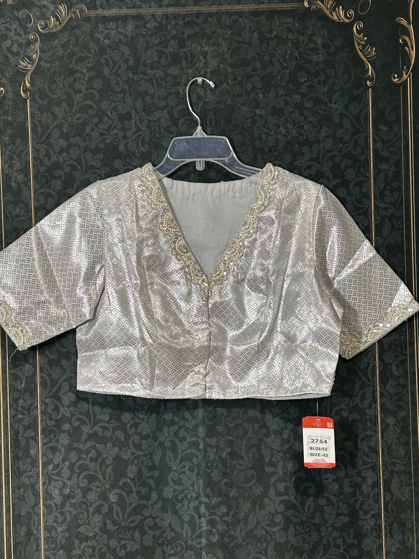 Silver blouse