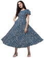 Oomph! Dress For Women Stylish | One Piece For Women Long | Trendy Long One Piece Summer Outfit | Lightweight Flared Maxi Dress