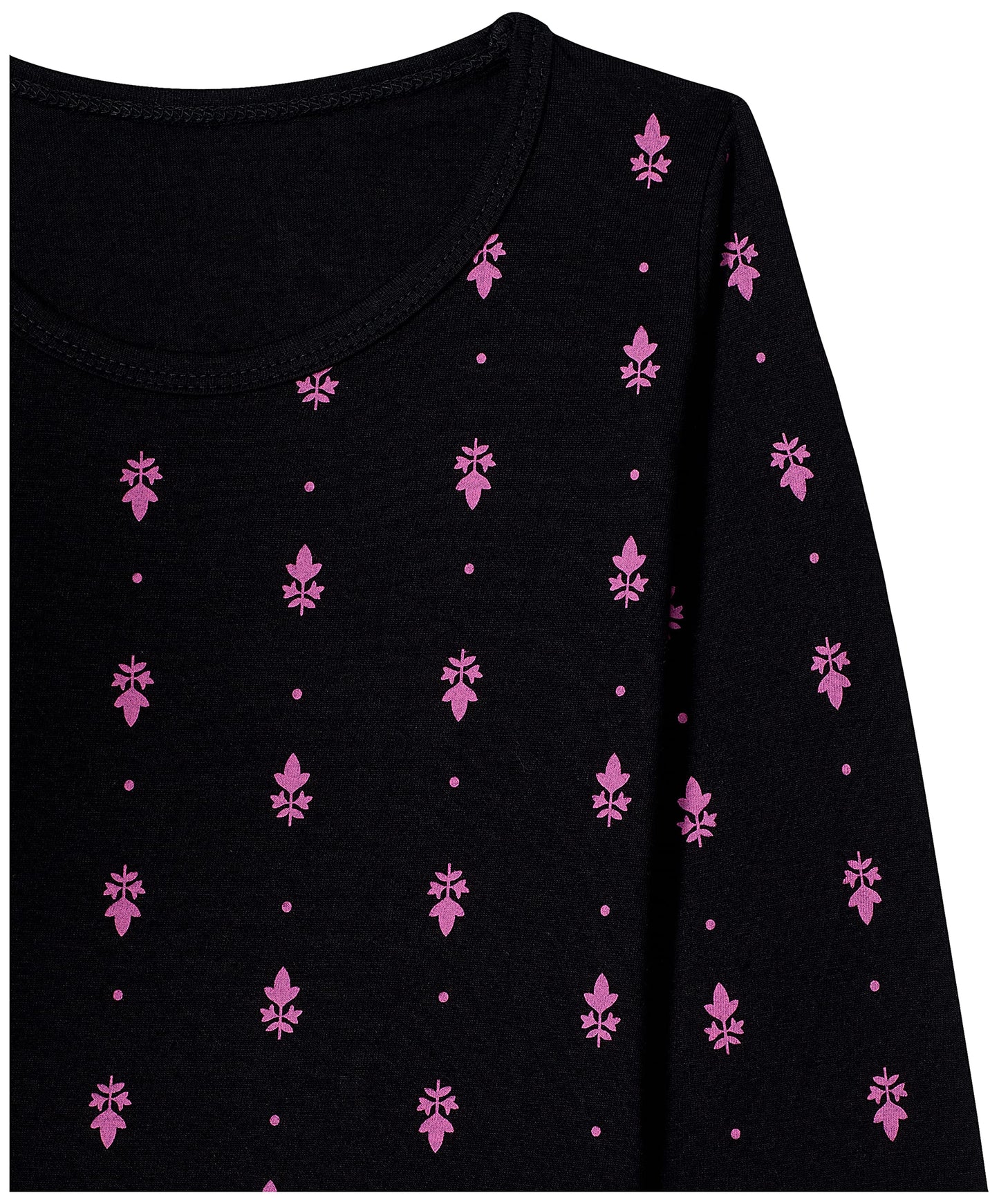 T2F Girls Cotton Printed Regular Fit Full Sleeve T-Shirt(Pack of 5)