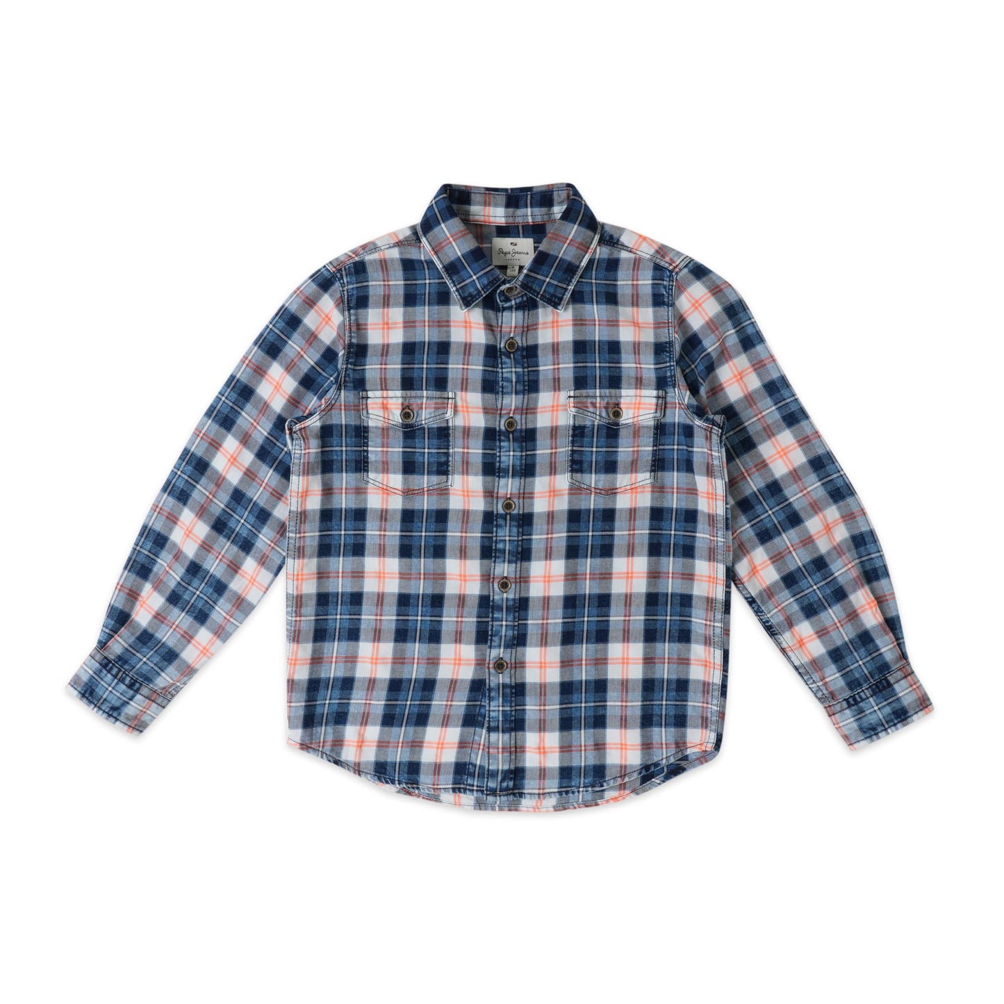 Pepe Jeans BoyS Regular Fit Shirt (Pb3024331354_Orange