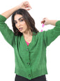 Ketch Acrylic Womens Full Sleeve Regular Fit Sweater Khsw000030 Kelly Green Xl