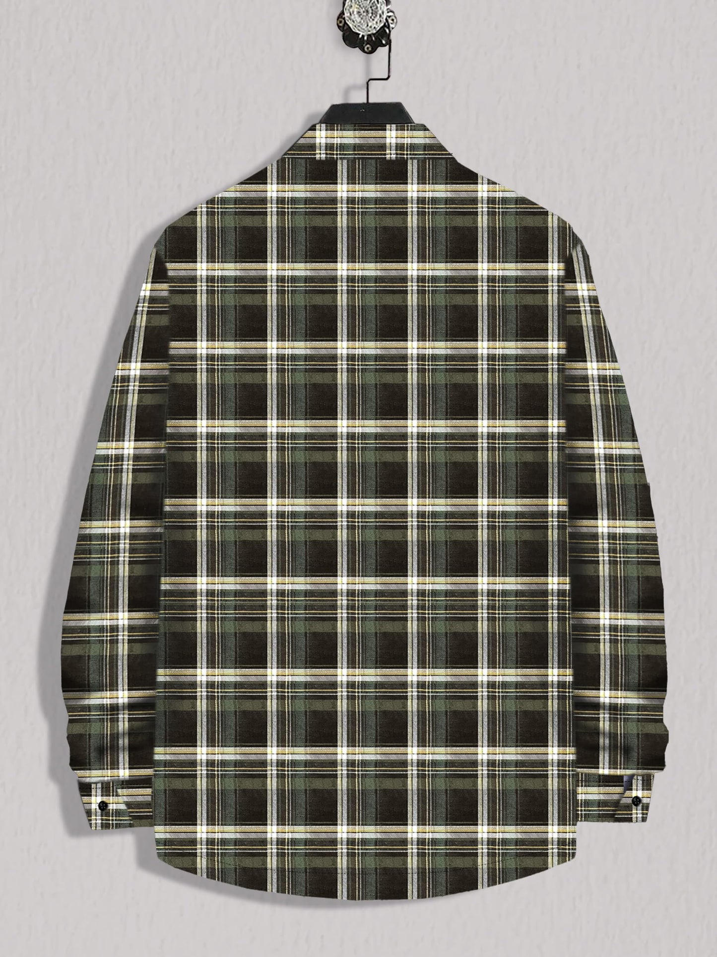 Noble Monk MenS Regular Long Sleeve Cotton Check Shirt | Casual Shirt With Spread Collar