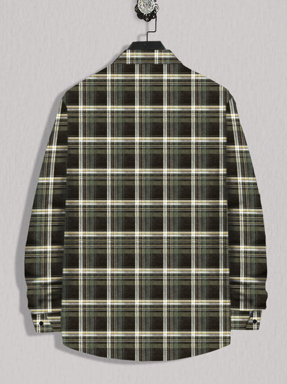 Noble Monk MenS Regular Long Sleeve Cotton Check Shirt | Casual Shirt With Spread Collar