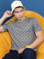 KETCH Men Half Sleeve Relaxed Fit T-Shirt KHTS000698 Grey M