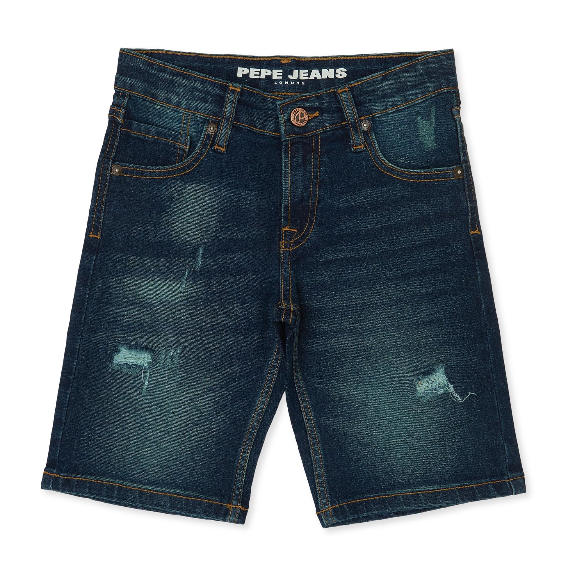 Pepe Jeans BoyS Chino Shorts (Pb800759Q03_Dark Worn