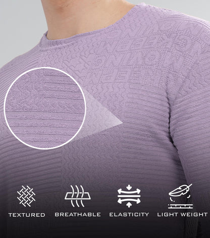 SHODOX Mens Polycotton Regular Fit Half Sleeve Solid Round Neck Tshirt for Men (Pack of 1) Lavender