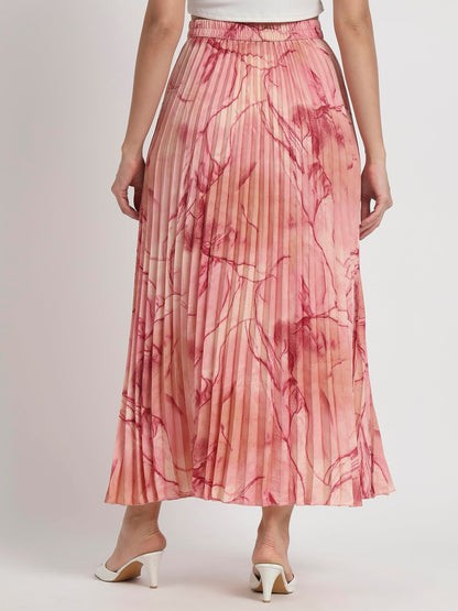 Kzully Crepe WomenS Skirts Maroon