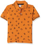 T2F Boys Cotton Regular Fit T-Shirt Yellow