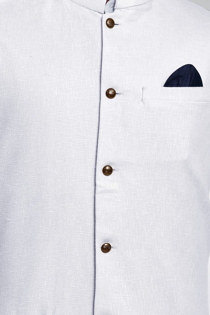 BE ACTIVE Mens Linen Blend Nehru Jacket With Mandarin Collar || Ethnic Koti For Men || Men Koti Formal|| Men Koti Wedding (RFKT