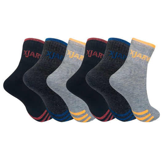 XJARVIS All-Season Ankle Sports Socks | High Cushioning, Arch Support, Breathable Cotton | Odor-Free, Moisture-Wicking | Men & W