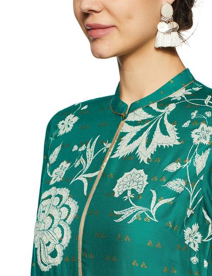 W for Woman Women's Silk, Cotton Straight Kurta