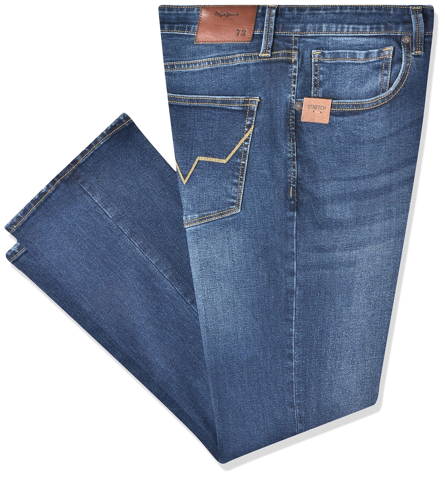 Pepe Jeans MenS Mid Rise Bootcut Fit Jeans