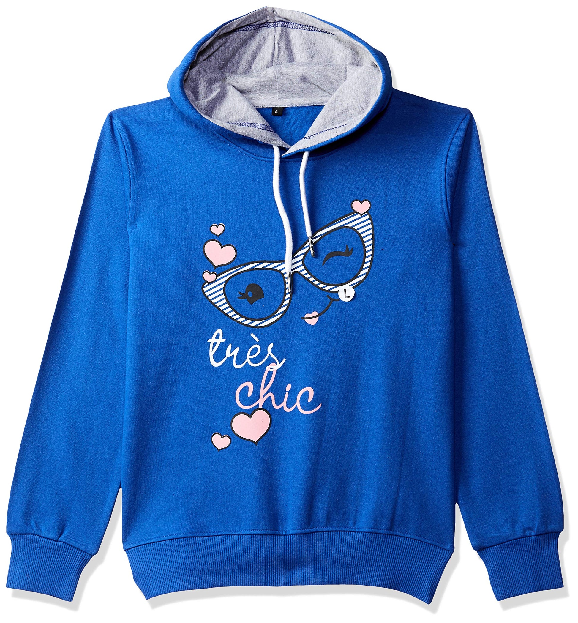 T2F Girls Cotton Hooded Sweatshirt