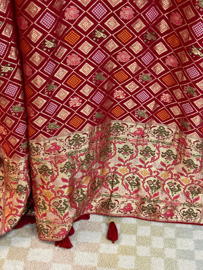 Bandhani patola saree