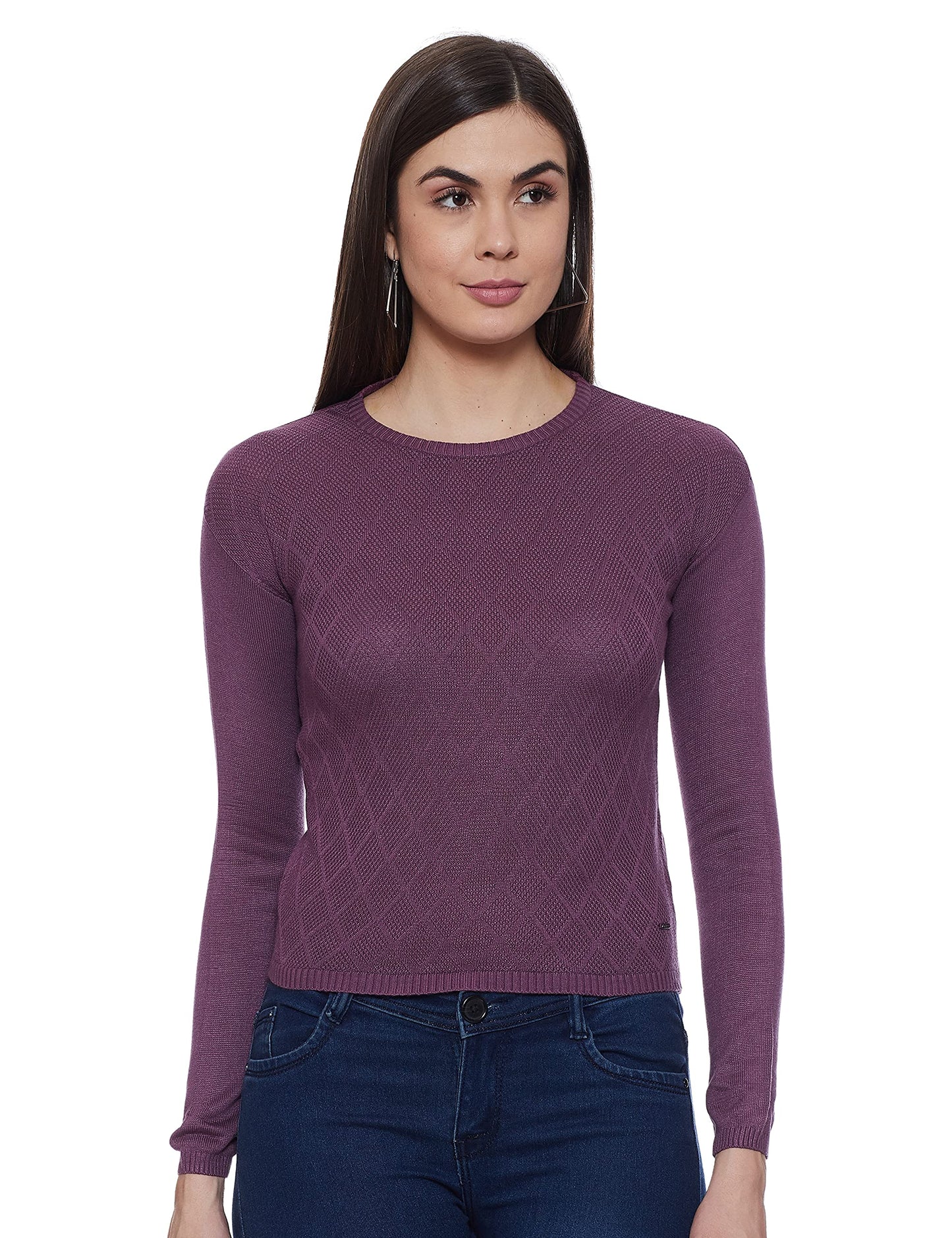 Pepe Jeans WomenS Cotton Pullover (Pl701710- Purple_L)