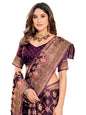Glory Sarees WomenS Pure Kanjivaram Soft Banarasi Original Satin Silk Saree Elegantly Crafted Graceful Wedding Design With Blou
