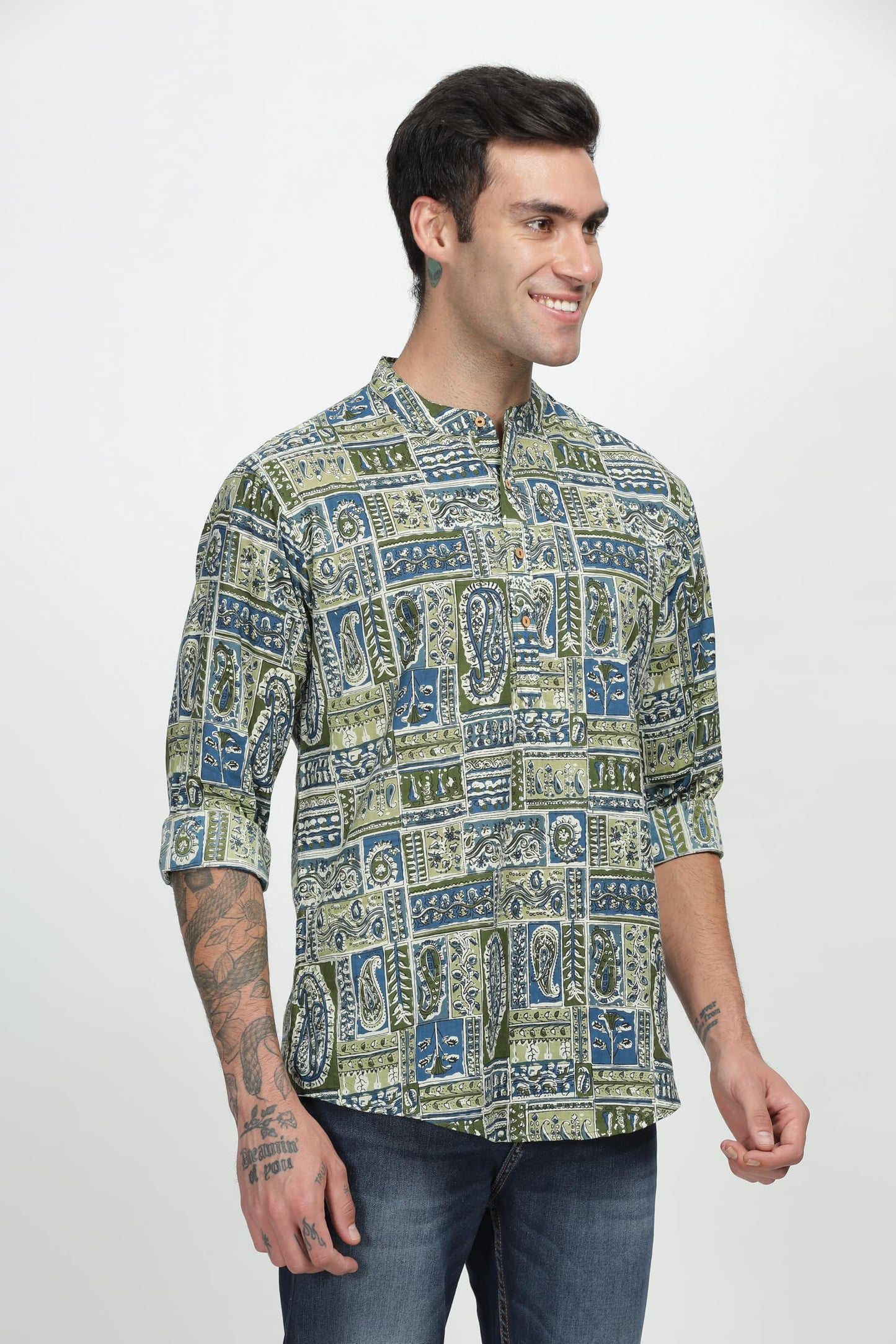 Be Active MenS Cotton Regular Shirt (Scpr-2_Multicolour