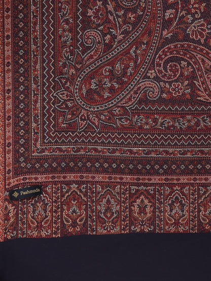 Pashmoda Women Aaraish Kashmiri Royal Paisley Design Jamawar Shawl (Size: 101 X 203 Cms)