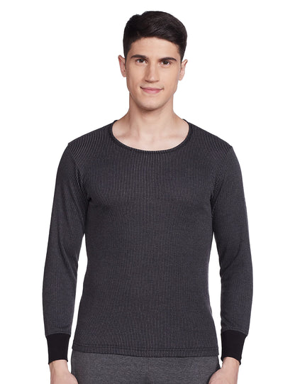 Rupa Jon Winter Thermal Top for Men in Cotton Blend |Round Neck Inner Thermal Wear | Full Sleeves and Snug Fit | Premium Thermal