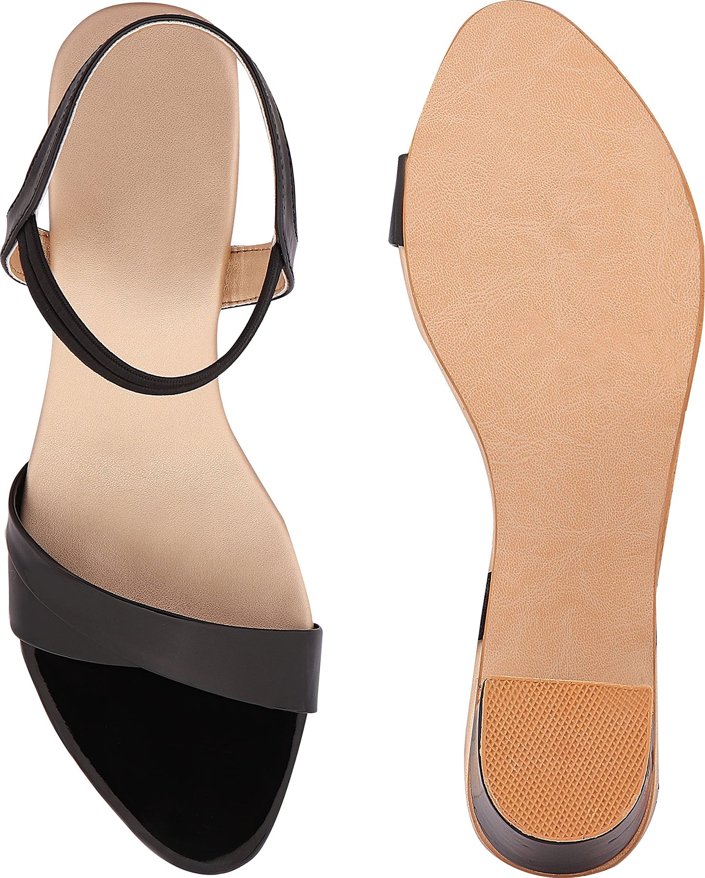 Shoetopia WomenS & GirlS Black Pointed Toe Block Heels