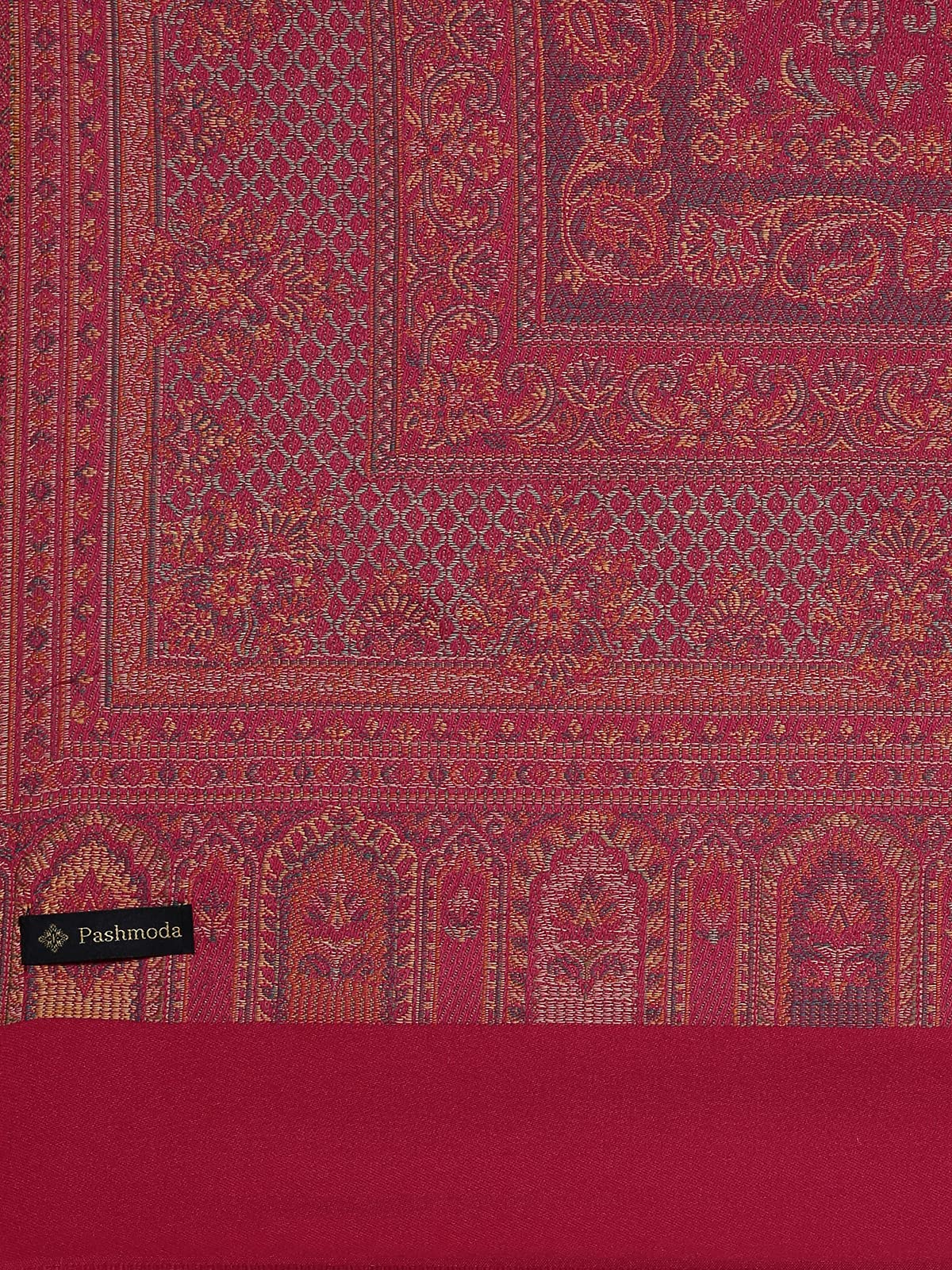 Pashmoda Women Ghazal Antique Jamawar Shawl (Size: 101 X 203 CM)