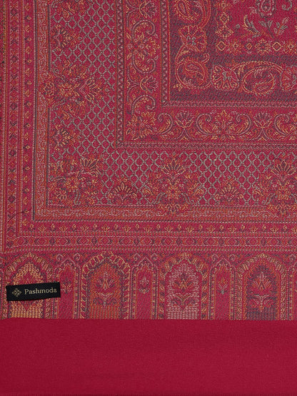 Pashmoda Women Ghazal Antique Jamawar Shawl (Size: 101 X 203 CM)