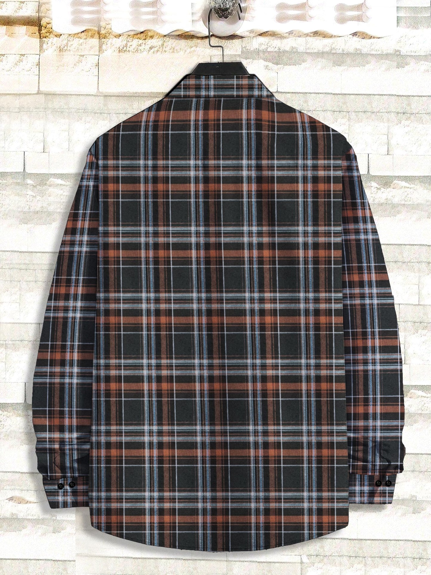 Noble Monk MenS Regular Long Sleeve Cotton Check Shirt | Casual Shirt With Spread Collar