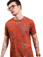 Ketch Mens Half Sleeve Relaxed Fit T-Shirt (Khts000660_ Rust_Xl)