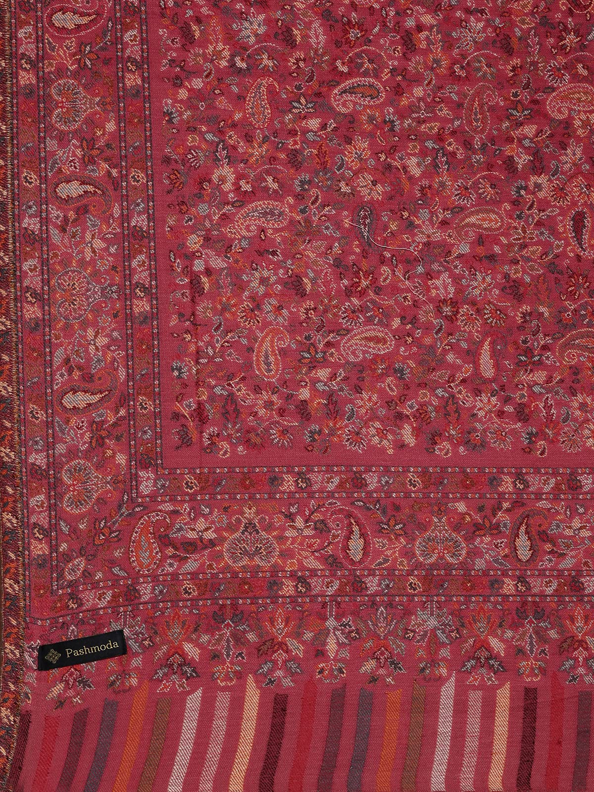 Pashmoda Women Khwaab Kaani Wool Blend Shawl (Size 101X203 CM)