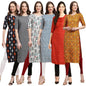 Pinkmint WomenS Crepe Solid Regular Kurti (Ks01_Multicolor1