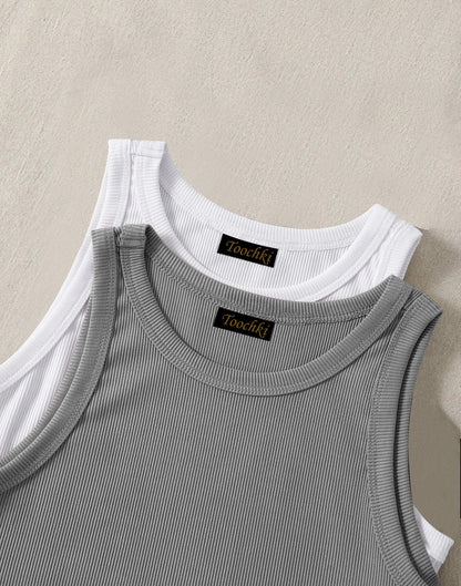 Toochki Tops for Women | Spandex Tunic | Western Crop Black & Grey Short | Tops for Jeans for Women