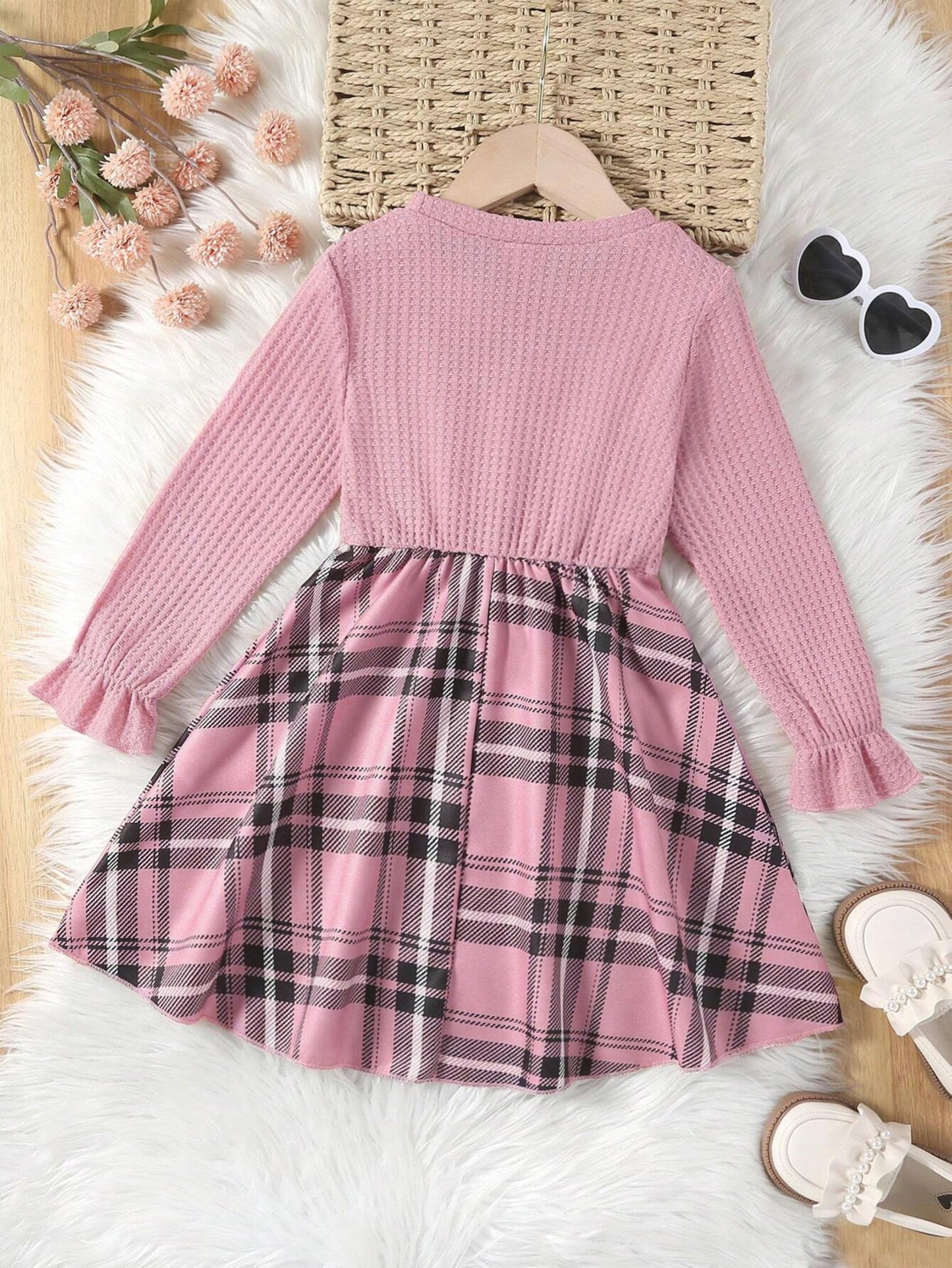 TAGAS Girl Dress || Fancy Frock ||(KD-153) Pink