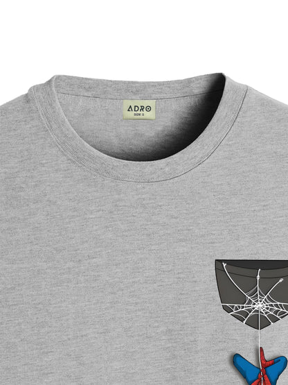 ADRO Tshirt for Men | Anime T Shirt for Men | 100% Cotton Tshirt | Graphic Printed T-Shirt | Chest Printed Tshirt | Spiderman Ts