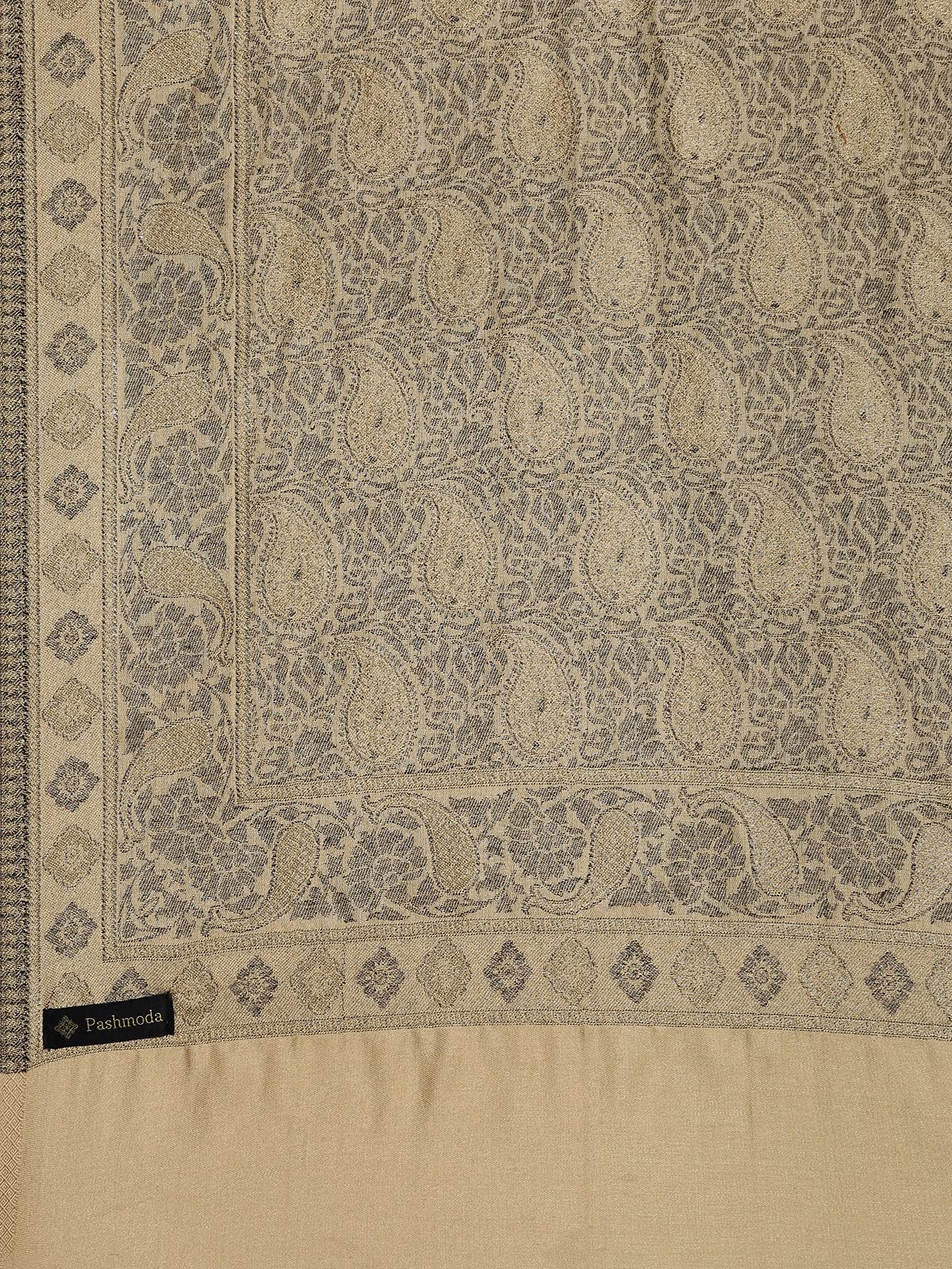 Pashmoda Women Nashaat Kaani Stole with Silky Zari Weave (Size 72X208 CM)