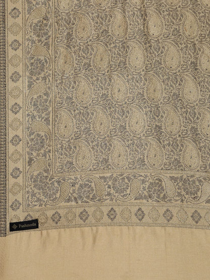 Pashmoda Women Nashaat Kaani Stole with Silky Zari Weave (Size 72X208 CM)