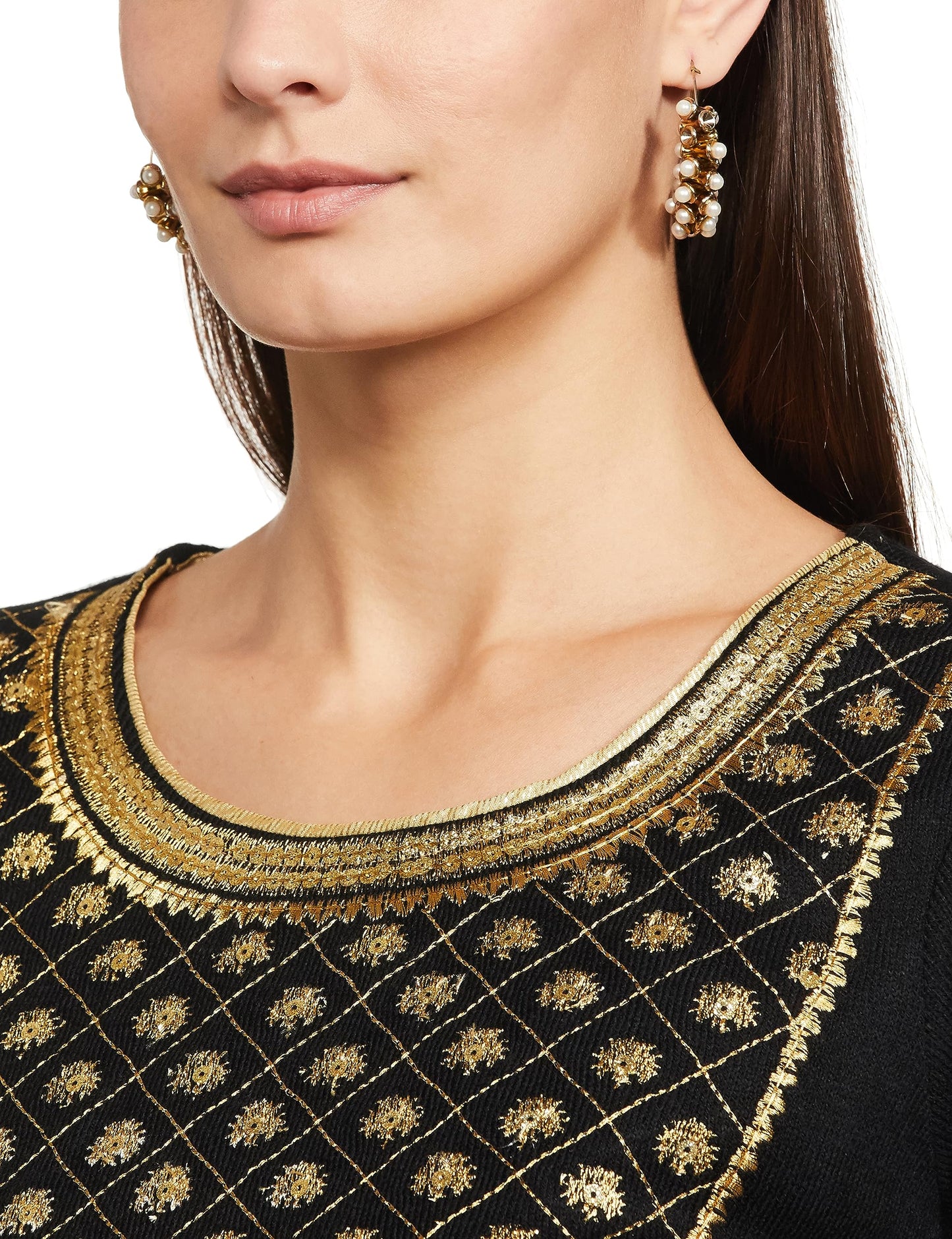 Aurelia Women's Acrylic Regular Fit Regular Kurta