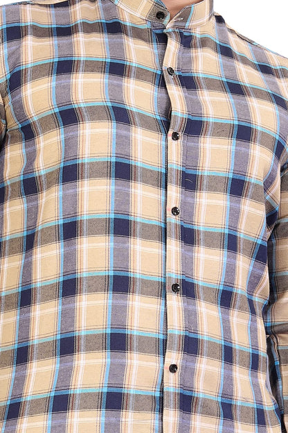 More & More MenS Checkered Regular Fit Checks Shirt D2_Design 2