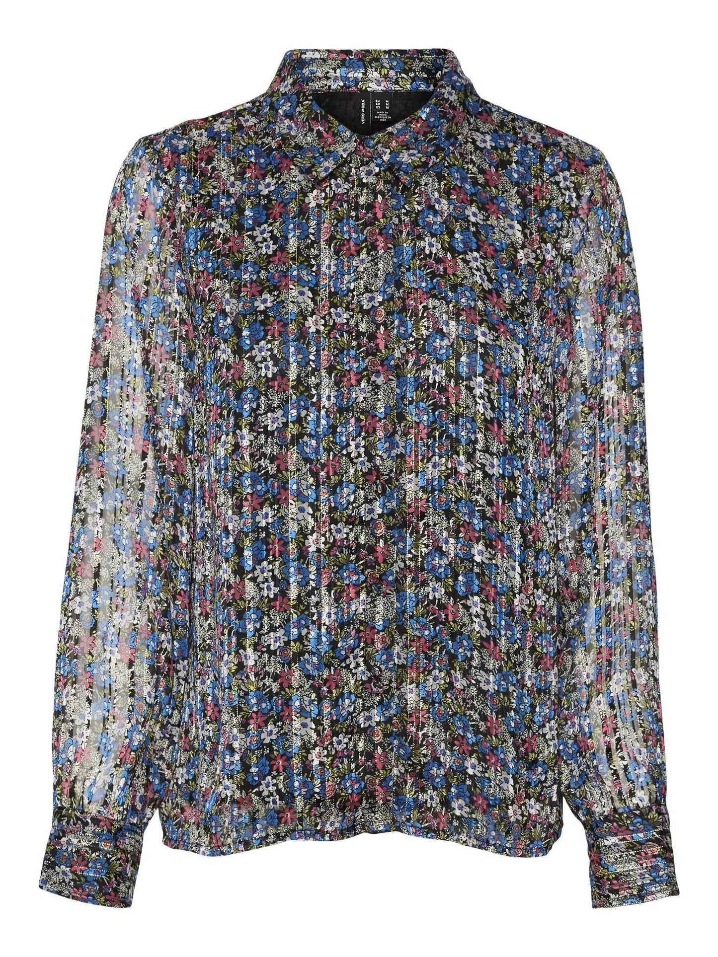 Vero Moda Curve Women Floral Print Multicolor Polyester Regular Fit Shirt