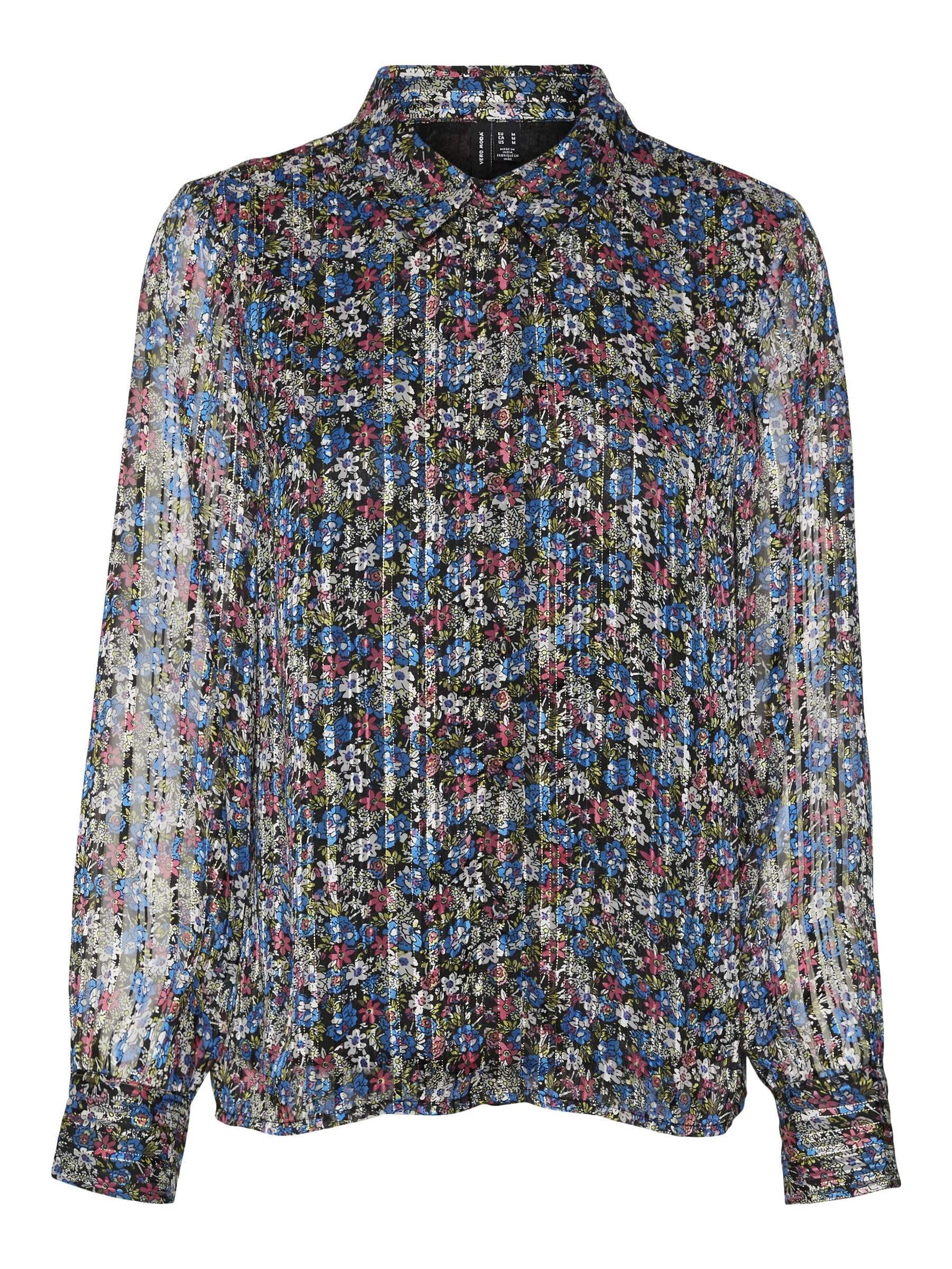 Vero Moda Curve Women Floral Print Multicolor Polyester Regular Fit Shirt