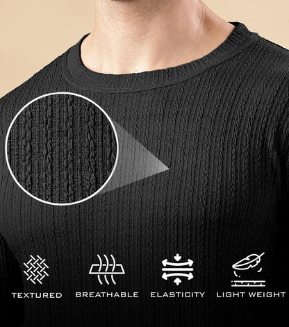 SHODOX Mens Polycotton Regular Fit Half Sleeve Solid Round Neck Tshirt for Men (Pack of 1)