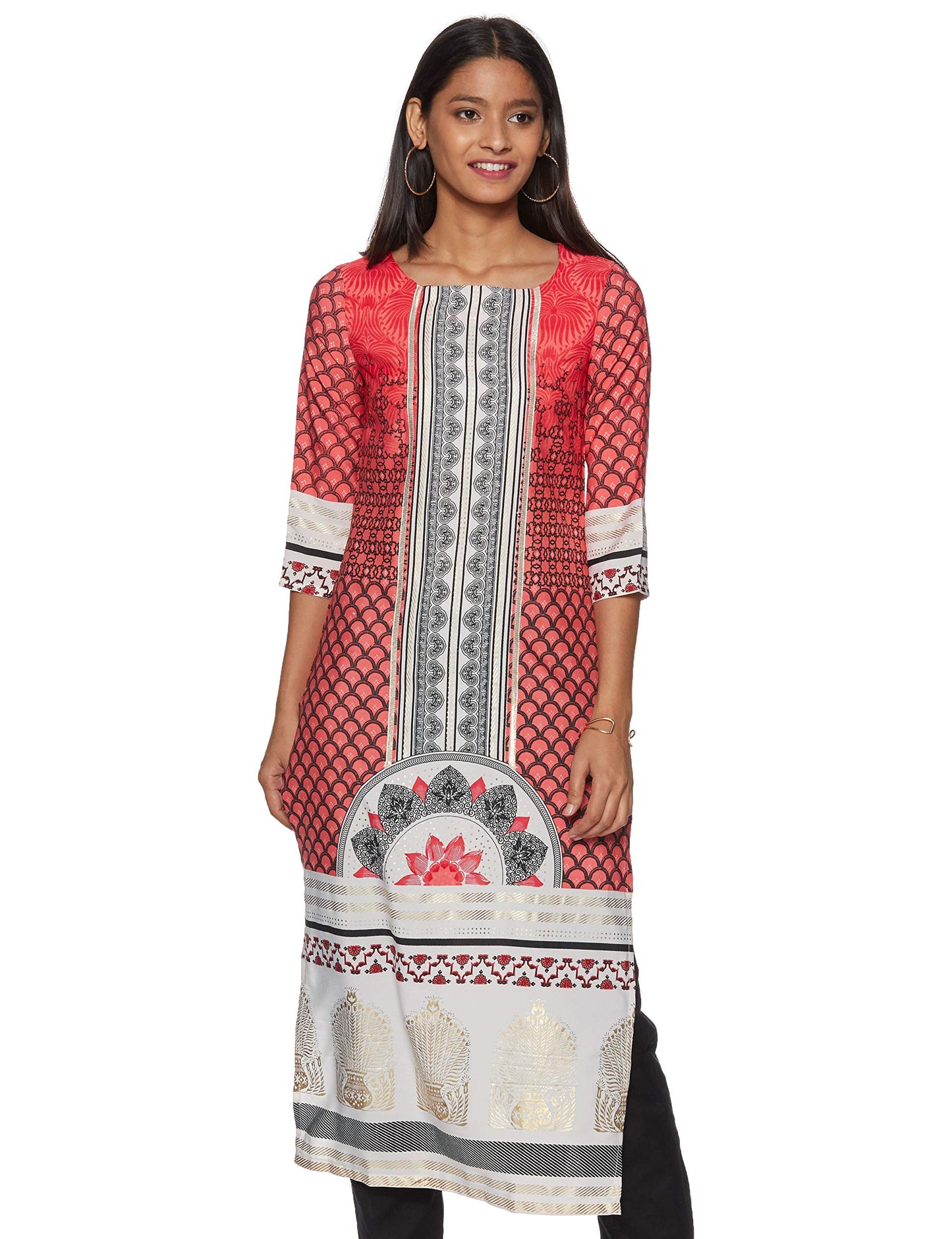 W for Woman Women Crepe Straight Regular Kurta